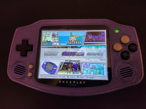 Custom Retro Handheld Console – Metallic Purple | Raspberry Pi Zero 2W Powered