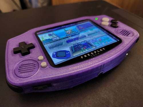 Custom Retro Handheld Console – Metallic Purple | Raspberry Pi Zero 2W Powered