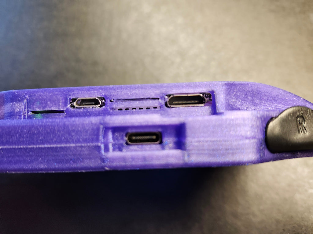 Custom Retro Handheld Console – Metallic Purple | Raspberry Pi Zero 2W Powered
